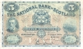 National Bank Of Scotland Ltd 5 Pounds,  1. 7.1940